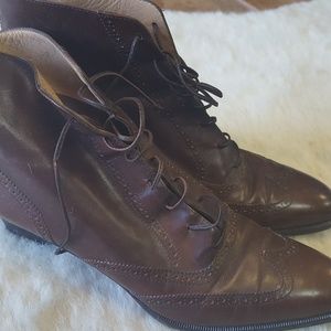 Salvatore Ferragamo vintage brown boots